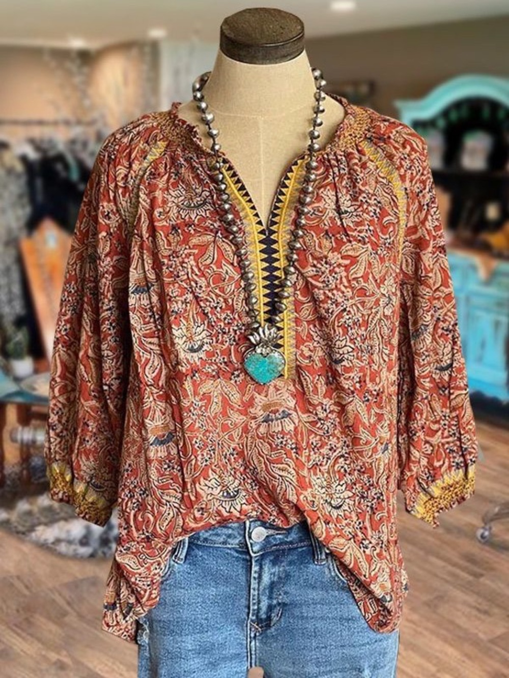 Ivy Jane Boho Top 100% Cotton